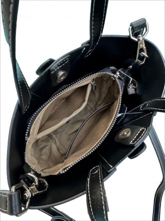 Стильна, модна оригінальна сумочка трапеція виготовлена з якісної натуральної фа. . фото 5