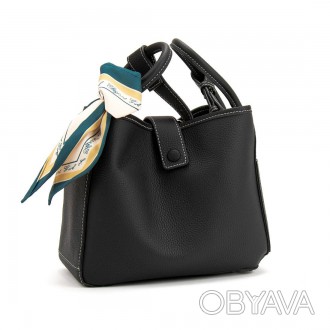 Жіноча стильна сумка з якісної натуральної шкіри з фактурною зернистою текстурою. . фото 1