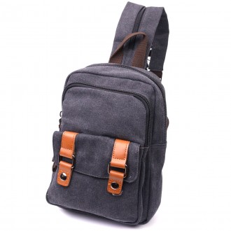 Сумка слінг, компактний маленький рюкзак, чоловіча сумка через плече, на плече, . . фото 2