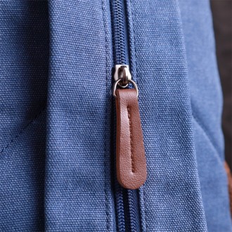 Компактний маленький рюкзак синій, сумка слінг через плече, на плече, через груд. . фото 4