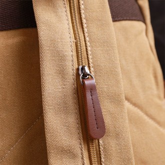 Компактний маленький рюкзак світлий, бежева сумка слінг через плече, на плече, ч. . фото 10