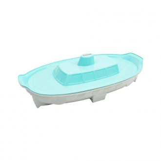 Песочница-бассейн в форме кораблика — яркая пластиковая игровая площадка, . . фото 2