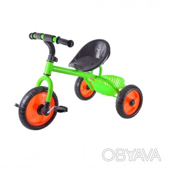 Детский трехколесный велосипед. Диаметр передних колес - 10 дюймов, задних - 8 д. . фото 1