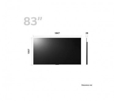 Розмір екрану:
83"/210 см
Формат HD/роздільна здатність:
4K UHD / 3840 x 2160
Ча. . фото 3