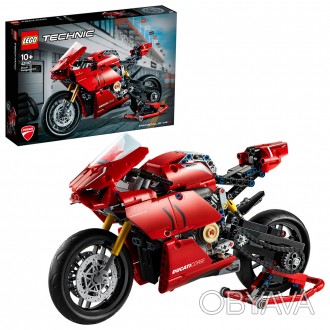 Авто-конструктор LEGO Ducati Panigale V4 R (42107) позволяет собрать модель крас. . фото 1
