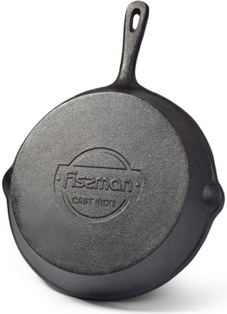 Сковорода-гриль Fissman Naestved круглая, диаметр 18см, глубина 4см. Изготовлена. . фото 3