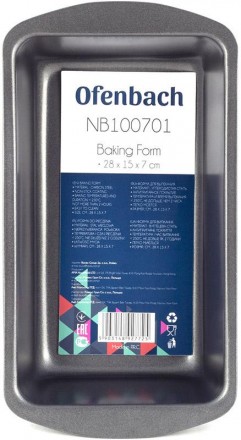 Прямоугольная форма для выпечки OFENBACH Baking Form изготовлена из углеродистой. . фото 4