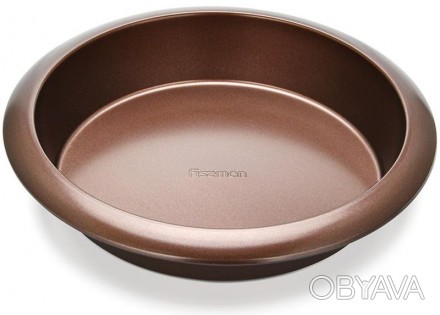Форма для выпечки Fissman Chocolate круглая, диаметр 29.5см, высота стенок - 5см. . фото 1
