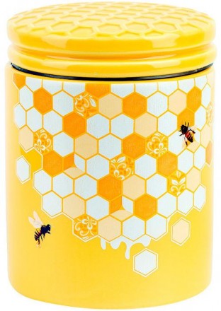 Банка для сыпучих продуктов "Sweet Honey". Размер: 14.1x10.2x14.3см. Объем: 650м. . фото 2