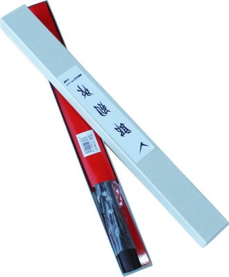 Профессиональный нож Dynasty Samurai с деревянной ручкой. Специальная форма клин. . фото 4