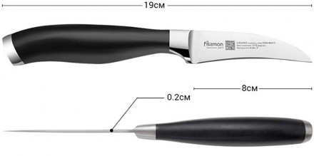 Нож для чистки овощей Fissman Elegance из высоколегированной закаленной немецкой. . фото 3