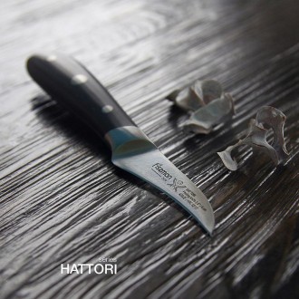 Нож для чистки овощей Fissman Hattori, длина лезвия 6см, длина ручки 11.5см. Ово. . фото 6