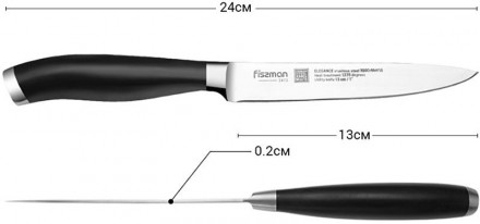 Нож универсальный Fissman Elegance, лезвие 13см, длина ручки 11.5см. Универсальн. . фото 3