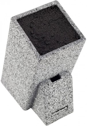 Подставка-колода OFENBACH Black Marble надежно и безопасно сохранит лезвия Ваших. . фото 3