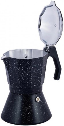 Кофеварка гейзерная OFENBACH Black Marble на 6 порций (300мл) используется для п. . фото 3