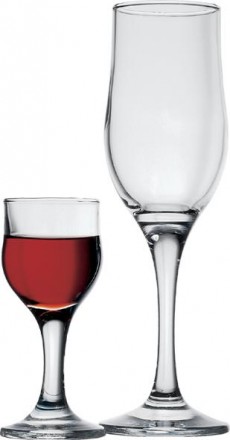 Классический стеклянный бокал для шампанского на высокой ножке объёмом 190 мл. П. . фото 4