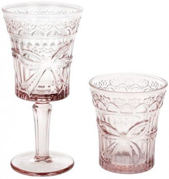 Набор стеклянных винных бокалов "Бант" из коллекции Gothic Colored - утонченная . . фото 3