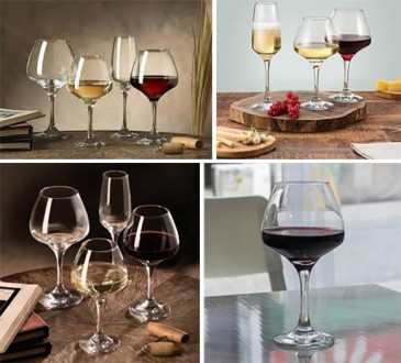 Набор 6 стеклянных фужеров Pasabahce Risus для подачи белого вина и различных ко. . фото 3
