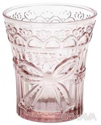 Набор 6 стеклянных стаканов "Бант" из коллекции Gothic Colored - утонченная посу. . фото 1