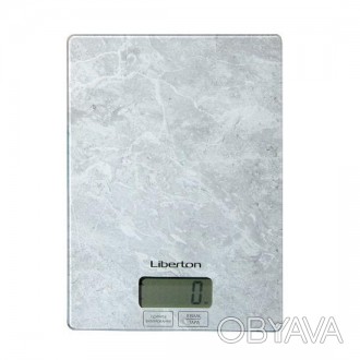 Компактные весы кухонные стеклянные сенсорные LIBERTON LKS-0701
 Весы кухонные L. . фото 1