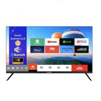 Smart телевизор 4K 43 дюйма с голосовым управлением MILANO 43UHDT2S13N23 Android. . фото 2