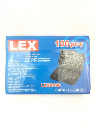 Набір біт LEX LXSB100 підходять для виконання різних кріпильний-монтажних завдан. . фото 3