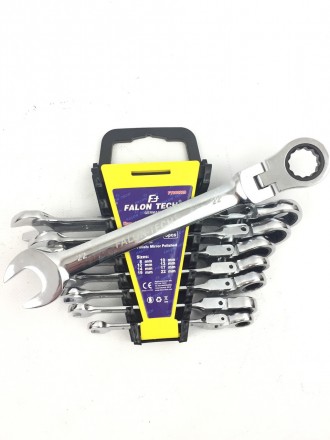 Набір ключів із тріскачкою Falon Tech налічує у своєму складі 8 одиниць розміром. . фото 2