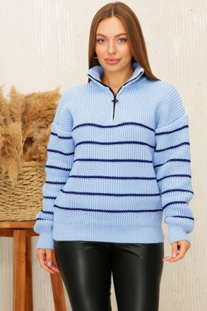 В'язаний жіночий светр.
Розмір універсальний 46-54.
Склад - 50% вовна 50% акрил.. . фото 6