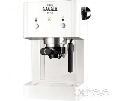 Gran Gaggia Style White RI8323/11 компактна еспресо-кавоварка з оновленим холдер. . фото 1