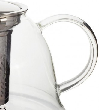 Чайник стеклянный заварочный Kamille с металлическим ситечком для заваривания ча. . фото 5