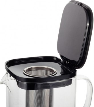 Чайник стеклянный заварочный Ofenbach Glass Teapot с металлическим ситечком для . . фото 4