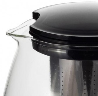Чайник стеклянный заварочный Ofenbach Glass Teapot с металлическим ситечком для . . фото 5