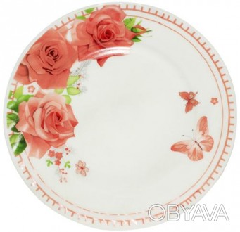Обеденные тарелки "Роза" выполнены в классическом дизайне и прекрасно дополнят с. . фото 1