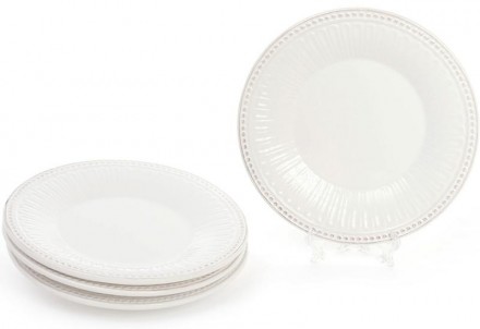 Набор обеденных тарелок Stone Flower - стильная, удобная и надежная посуда для о. . фото 3