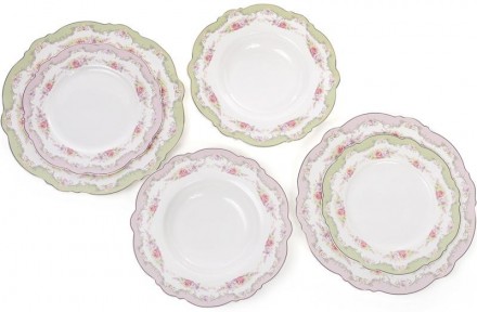 Набор тарелок Bristol - элегантный английский стиль и качественная фарфоровая по. . фото 6