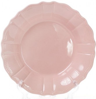 Набор глубоких тарелок Leeds Ceramics SUN (розовые). В наборе 6 круглых глубоких. . фото 4