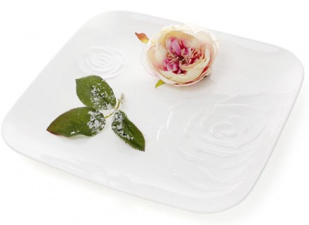 Набор 2 подставные тарелки из коллекции фарфоровой столовой посуды "White Rose".. . фото 3