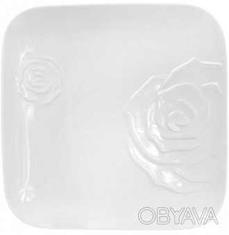 Набор 2 подставные тарелки из коллекции фарфоровой столовой посуды "White Rose".. . фото 1