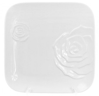 Набор 3 обеденные тарелки из коллекции фарфоровой столовой посуды "White Rose". . . фото 2