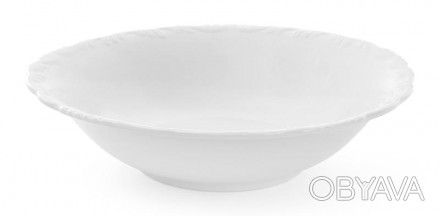 Набор 3 суповые тарелки из коллекции фарфоровой столовой посуды "White Prince". . . фото 1