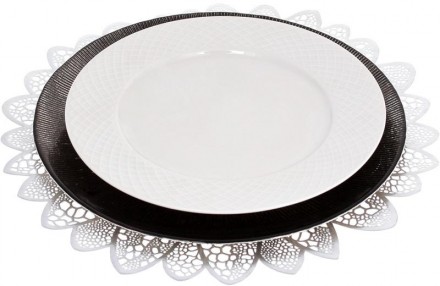 Блюдо Silver Web для декоративной сервировки праздничного стола. Стеклянная таре. . фото 3