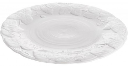 Набор обеденных тарелок "White City Листья" - белоснежная коллекция столовой сер. . фото 3