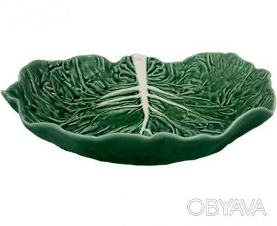 Салатник вдохновленный природой от Bordalo Pinheiro из серии Cabbage. Напоминающ. . фото 1
