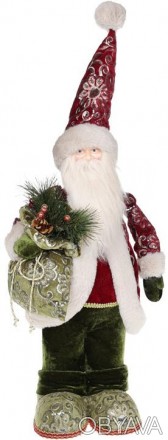 Фигура декоративная "Новогодний Гость" Санта под елку. Материал - пенопласт и тк. . фото 1