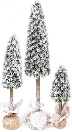 Декоративная искусственная елка "Снежная" из искусственной хвои (полиэтилен) с д. . фото 3