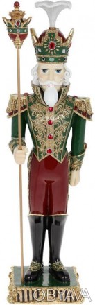 Декоративная фигура "Щелкунчик", красный с зеленым. Комбинированные материалы - . . фото 1