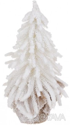 Декоративная искусственная елка "Белая Елочка" из искусственной хвои (полиэтилен. . фото 1