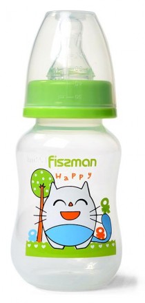 Бутылочка детская для кормления Fissman Babies "Счастливый котик" 125мл. Київ. фото 1 Бутылочка детская для кормления Fissman Babies "Счастливый котик" 125мл. Київ. фото 1