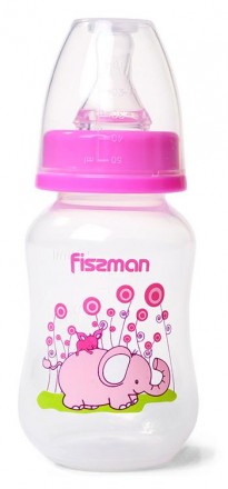 Бутылочка детская для кормления Fissman Babies "Розовый слоненок" 125мл. Київ. фото 1 Бутылочка детская для кормления Fissman Babies "Розовый слоненок" 125мл. Київ. фото 1
