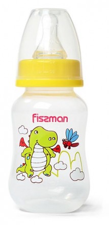 Бутылочка детская для кормления Fissman Babies "Дракоша" 125мл, желтая. Київ. фото 1 Бутылочка детская для кормления Fissman Babies "Дракоша" 125мл, желтая. Київ. фото 1